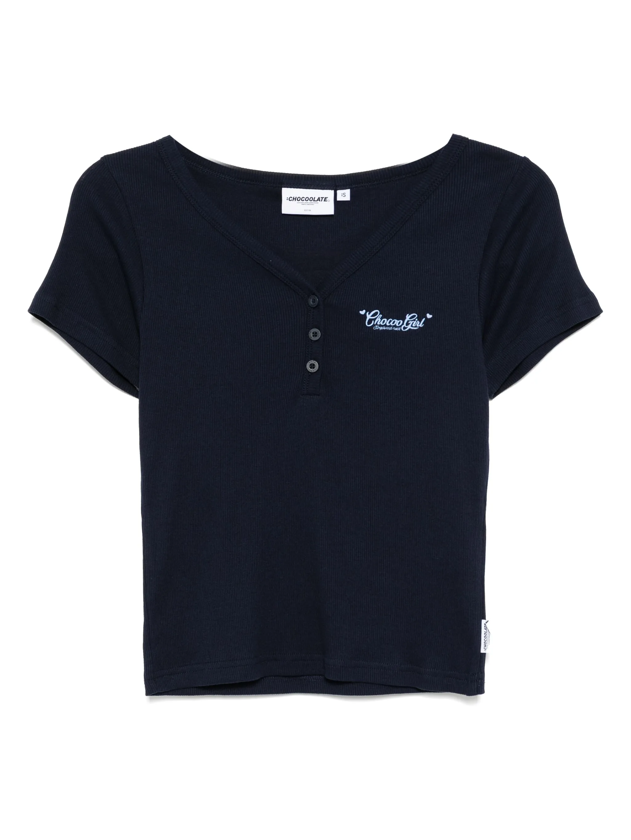 Футболка с вышитым логотипом Chocoolate, синий
Футболка с вышитым логотипом Chocoolate, синий