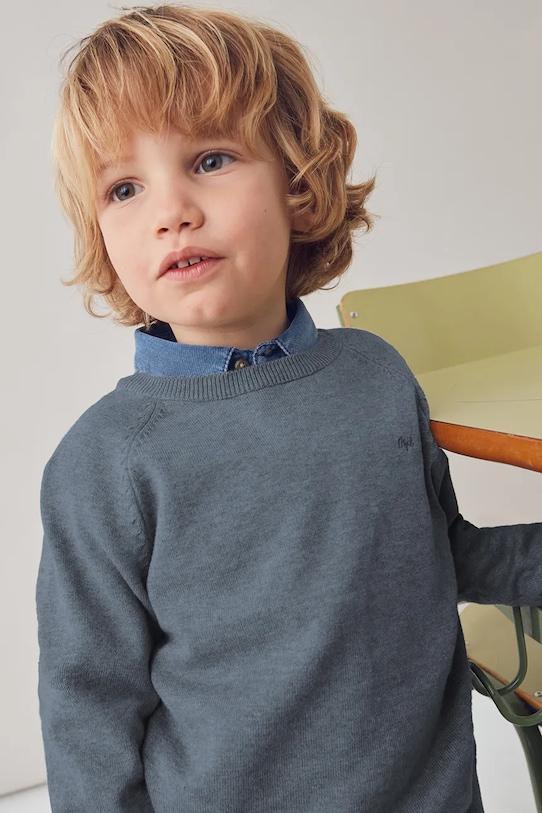 Детский хлопковый свитер Mayoral, синий
Детский хлопковый свитер Mayoral, синий