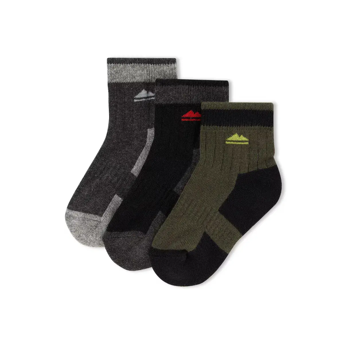 Носки для походов Mountain PRO Kids, 3 шт. в упаковке, темно-зеленый
Носки для походов Mountain PRO Kids, 3 шт. в упаковке, темно-зеленый