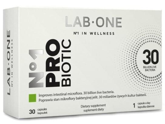Lab One, Пробиотик, 30 капсул.
Lab One, Пробиотик, 30 капсул.