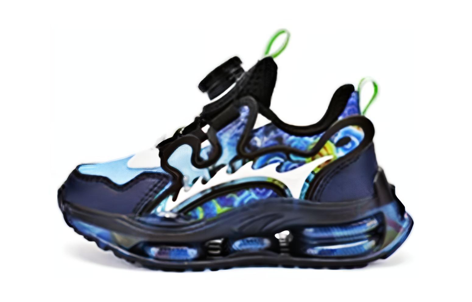 Прочная дышащая детская обувь для повседневной жизни BOBDOG, черный/темно-синий 
Прочная дышащая детская обувь для повседневной жизни BOBDOG, черный/темно-синий