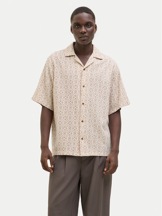 Свободная рубашка Bluvincent 12273289 Jack&Jones, бежевый 
Свободная рубашка Bluvincent 12273289 Jack&Jones, бежевый