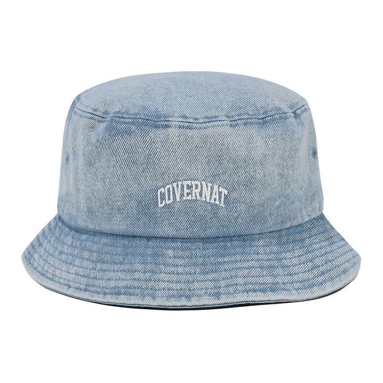 COVERNAT Джинсовая ведро шляпа унисекс синяя, Blue 
COVERNAT Джинсовая ведро шляпа унисекс синяя, Blue