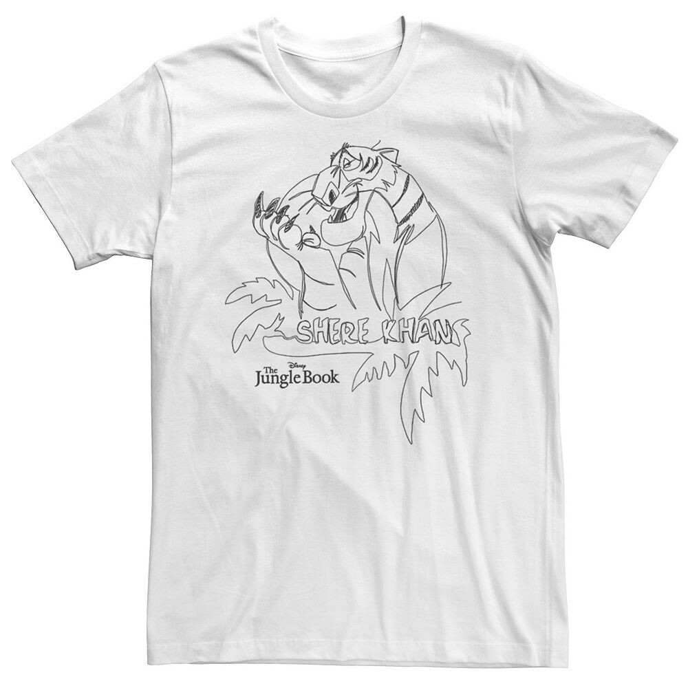 Футболка с рисунком Шер Хана Big & Tall Disney «Книга джунглей» Licensed Character, белый 
Футболка с рисунком Шер Хана Big & Tall Disney «Книга джунглей» Licensed Character, белый