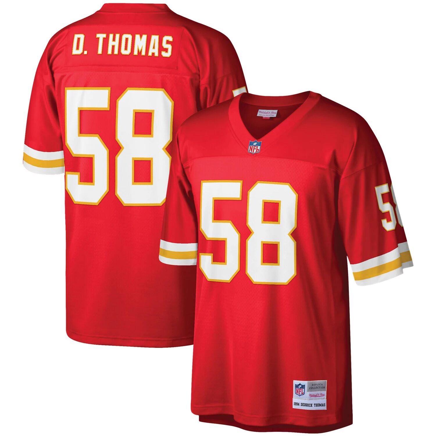 Мужская футболка Mitchell & Ness Derrick Thomas Red Kansas City Chiefs Legacy Replica Джерси
Мужская футболка Mitchell & Ness Derrick Thomas Red Kansas City Chiefs Legacy Replica Джерси