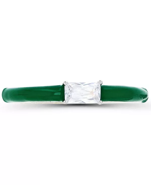 Кольцо Macy'S из стерлингового серебра с кубическим цирконием (0,5 карата) и эмалью Macy'S, rhodium
Кольцо Macy'S из стерлингового серебра с кубическим цирконием (0,5 карата) и эмалью Macy'S, rhodium