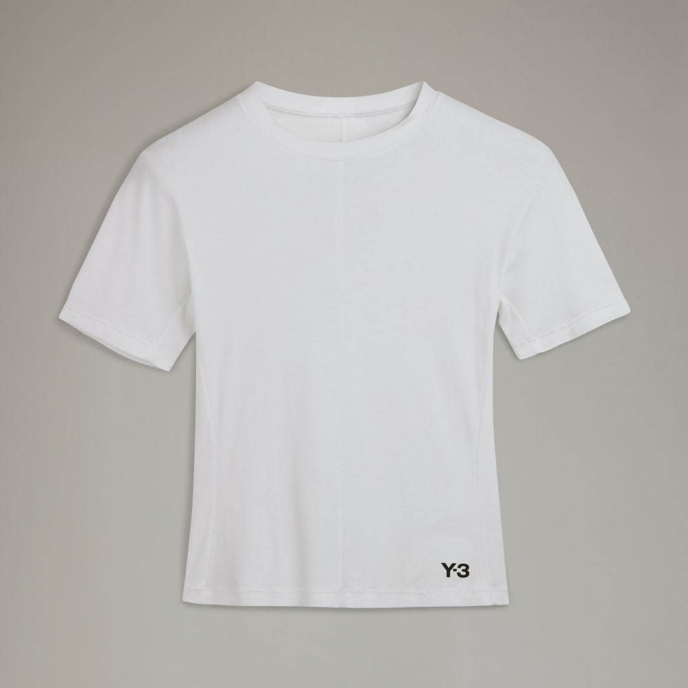 Футболка Adidas Y-3 Fitted Short Sleeve Tee, цвет Core White 
Футболка Adidas Y-3 Fitted Short Sleeve Tee, цвет Core White