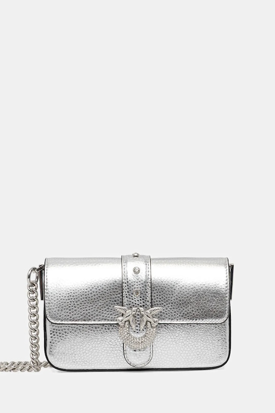 Кожаная сумка Pinko, серебряный
Кожаная сумка Pinko, серебряный