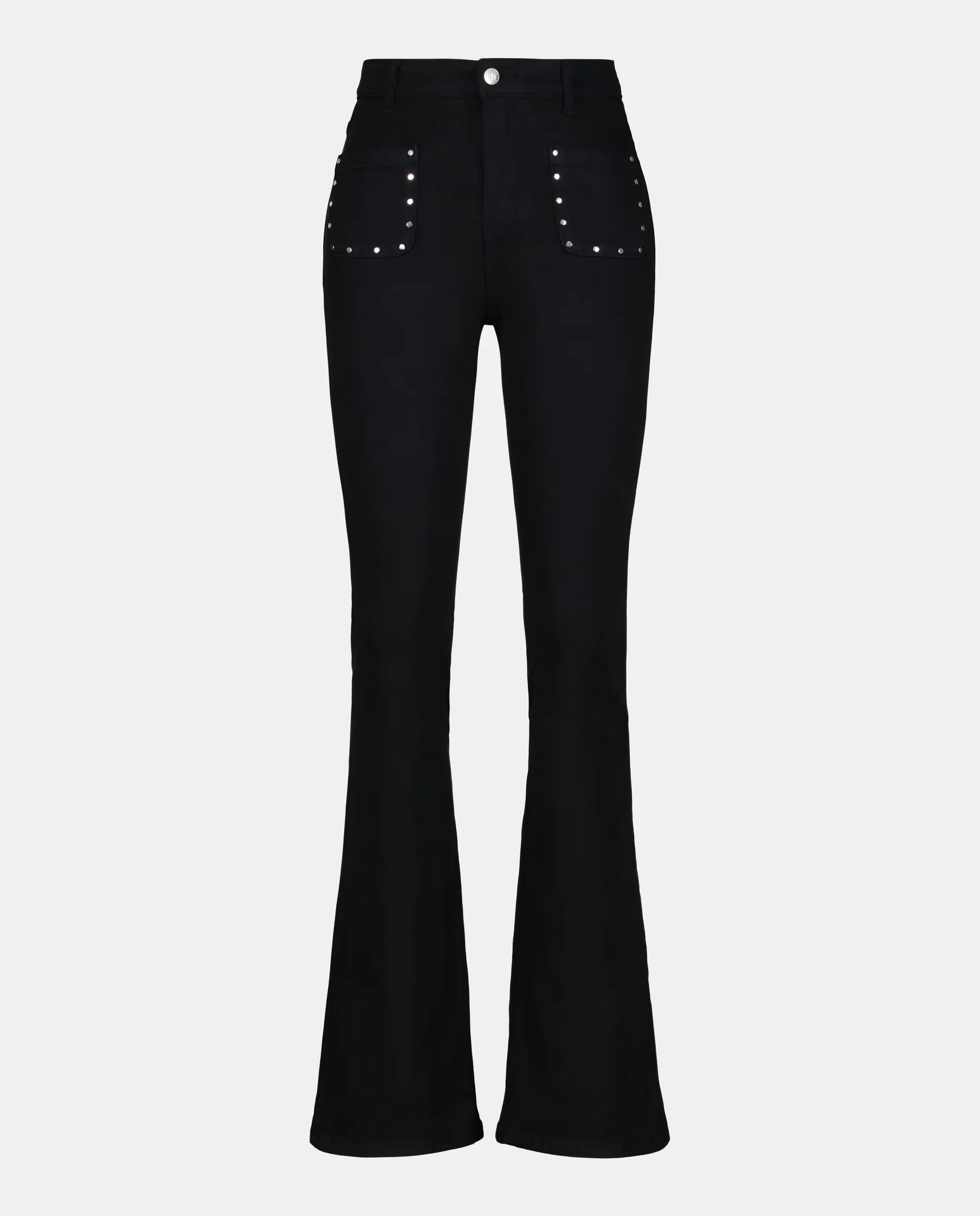 Брюки-клеш с карманом и заклепками Green Coast, черный
Брюки-клеш с карманом и заклепками Green Coast, черный