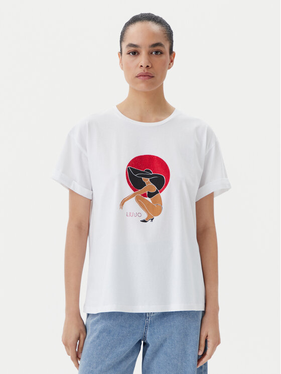 Футболка q-roa-35173 обычный крой VA5153 JS003 Liu Jo Beachwear, белый
Футболка q-roa-35173 обычный крой VA5153 JS003 Liu Jo Beachwear, белый