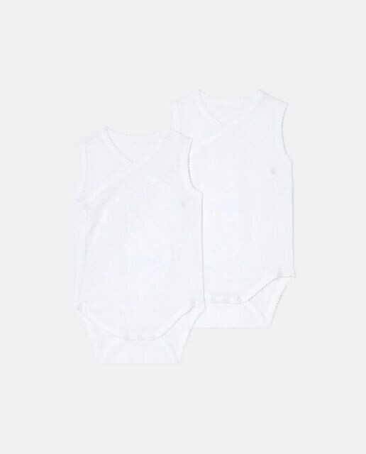 Набор из 2 ажурных детских боди Cotton Juice, белый
Набор из 2 ажурных детских боди Cotton Juice, белый