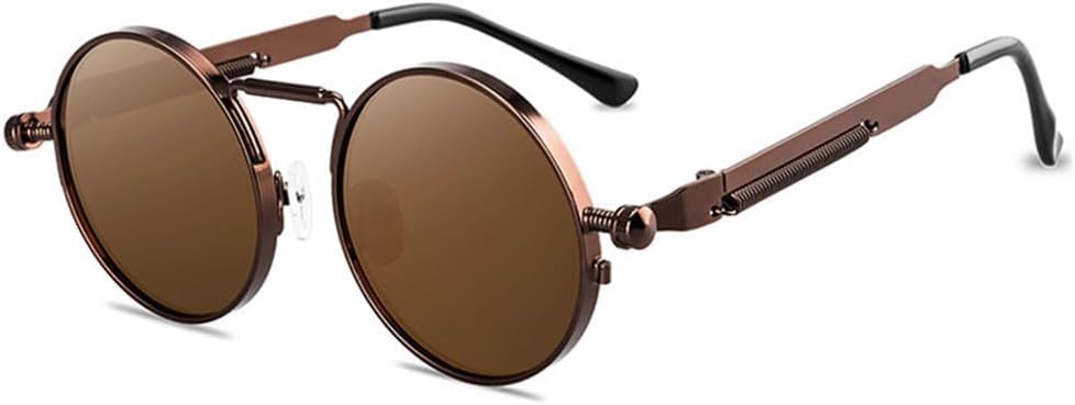 Классические панк-солнцезащитные очки для женщин, зеркальные круглые металлические солнцезащитные очки с антибликовым покрытием, винтажные мужские очки для вождения, защита от УФ-излучения UV400 KTUCN, 17
Классические панк-солнцезащитные очки для женщин, зеркальные круглые металлические солнцезащитные очки с антибликовым покрытием, винтажные мужские очки для вождения, защита от УФ-излучения UV400 KTUCN, 17