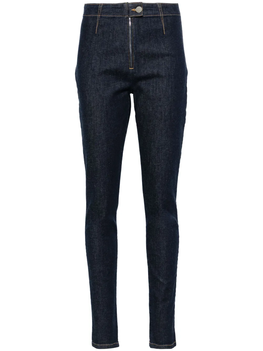 Джинсы скинни с завышенной талией Alaïa, синий
Джинсы скинни с завышенной талией Alaïa, синий