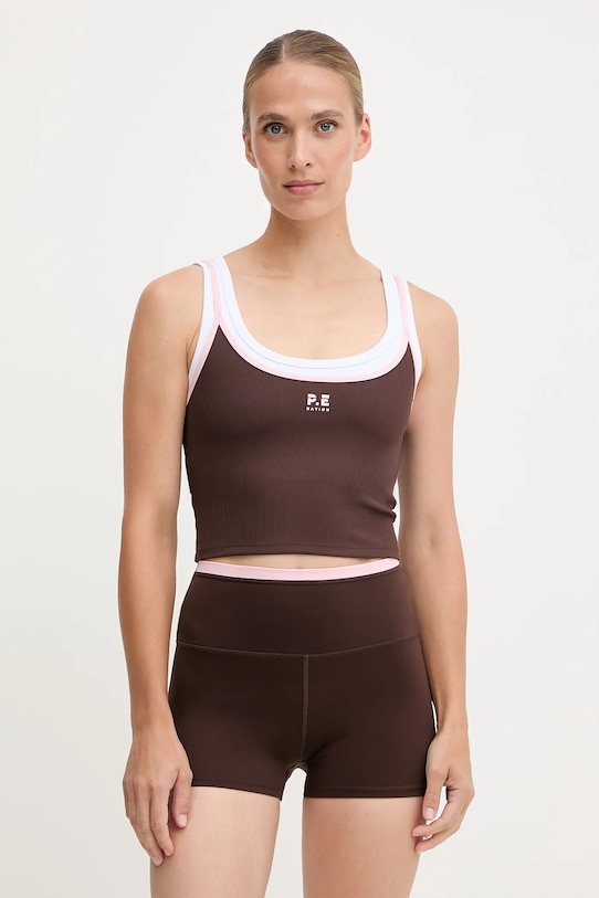 Топ P.E Nation, коричневый
Топ P.E Nation, коричневый