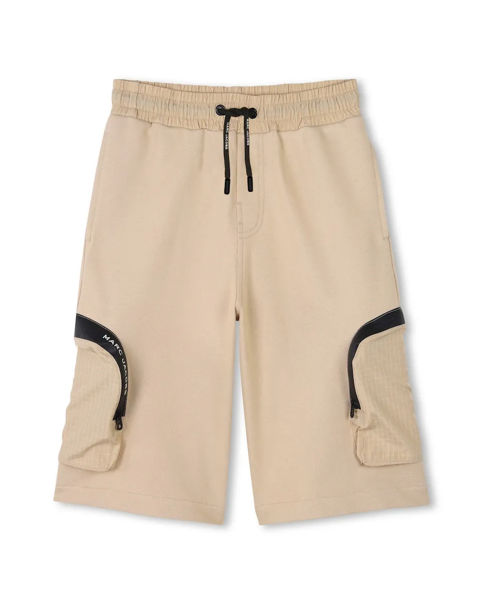 Детские бермуды из хлопка с карманами на молнии Marc Jacobs, бежевый
Детские бермуды из хлопка с карманами на молнии Marc Jacobs, бежевый