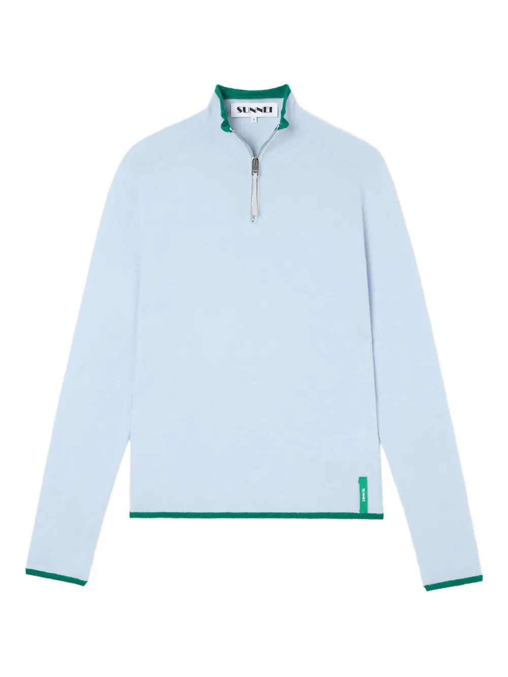 Свитер с молнией на воротнике Sunnei, синий
Свитер с молнией на воротнике Sunnei, синий