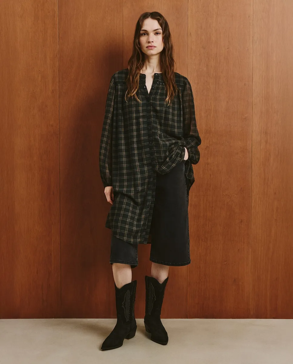 Платье-рубашка в клетку Southern Cotton, синий
Платье-рубашка в клетку Southern Cotton, синий