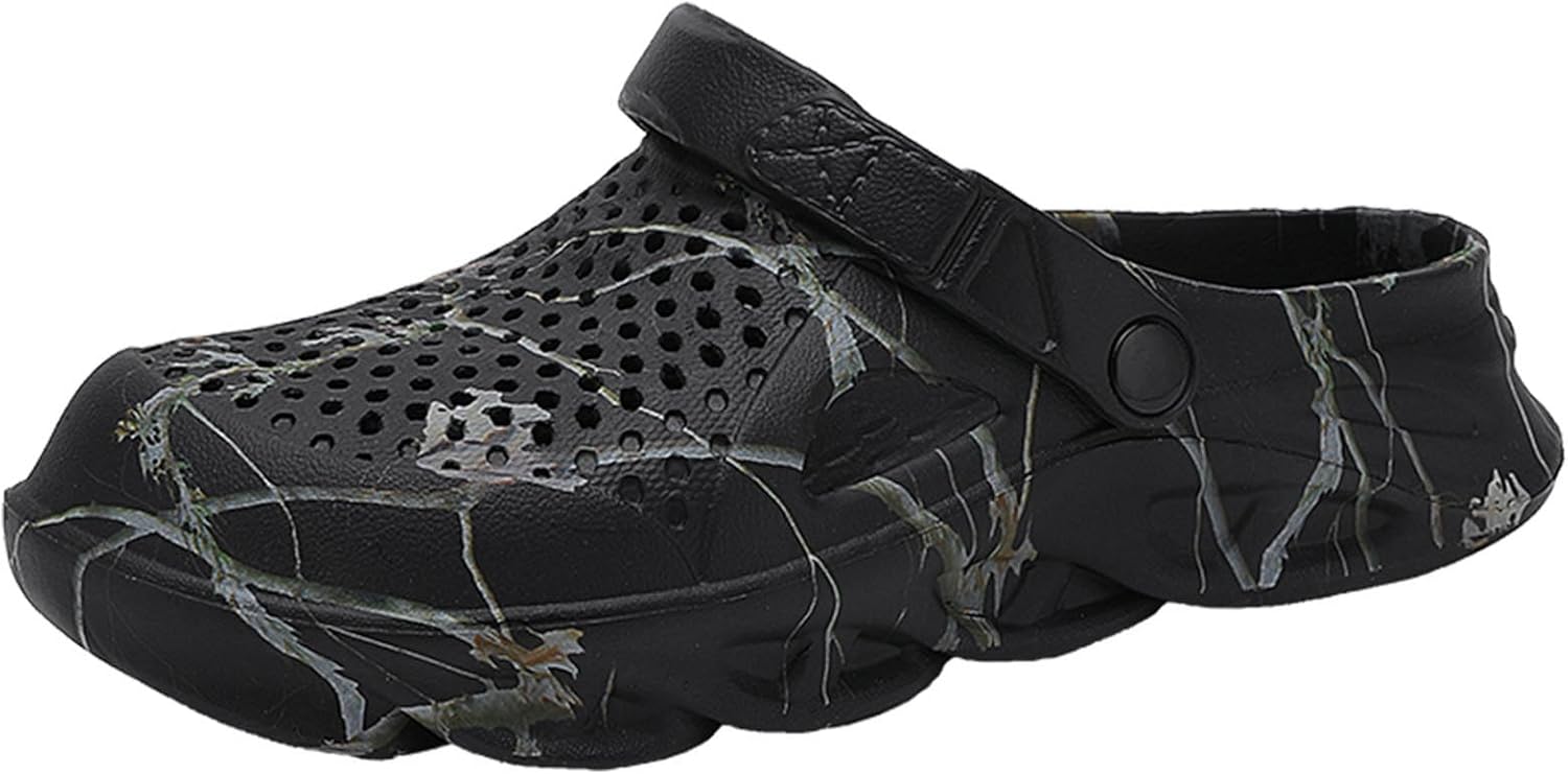 Мужские садовые сабо мюли противоскользящие водонепроницаемые дышащие сандалии для улицы, пляжа и душа Yuktopa, черный
Мужские садовые сабо мюли противоскользящие водонепроницаемые дышащие сандалии для улицы, пляжа и душа Yuktopa, черный