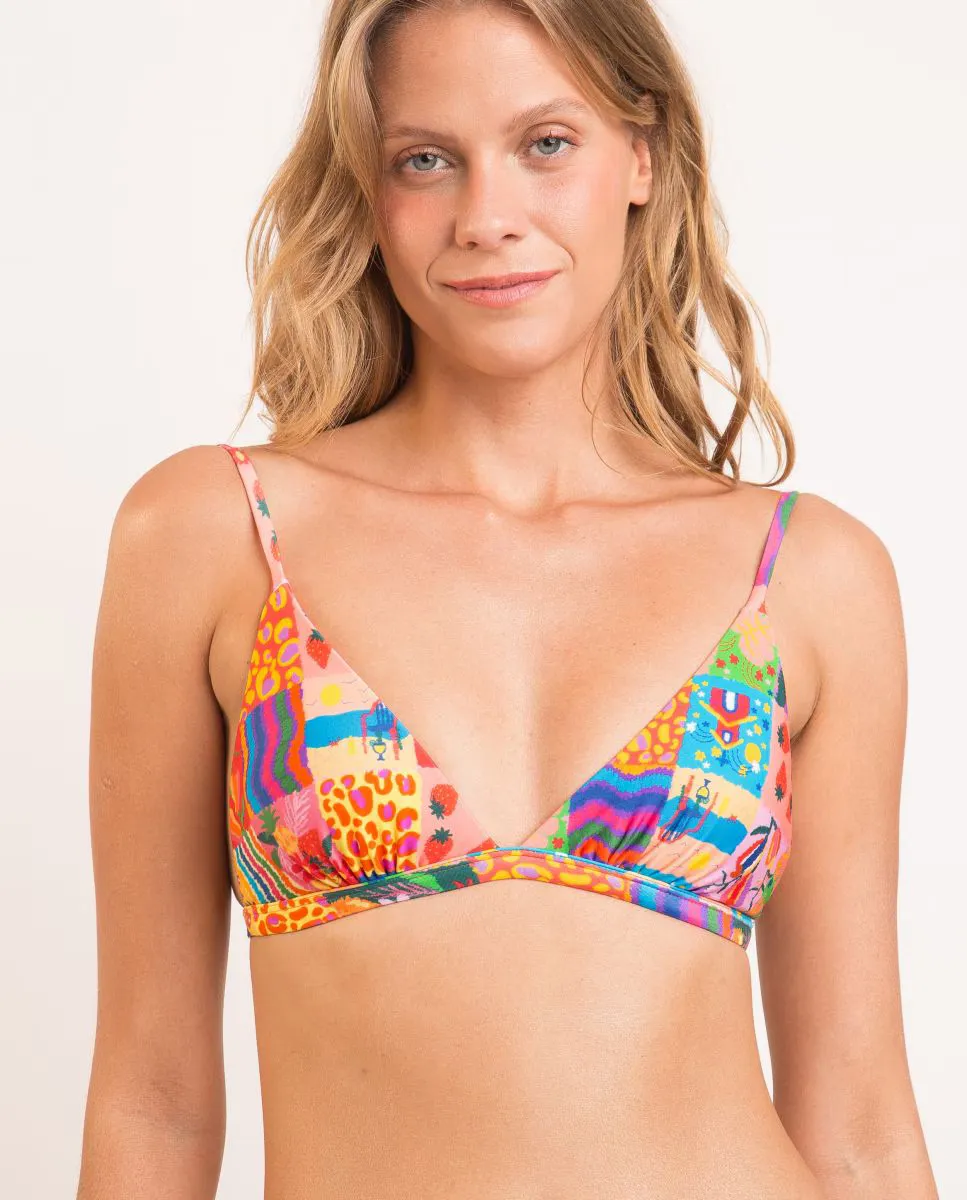 Утепленный лиф бикини с треугольными чашками и принтом Río de Sol, мультиколор
Утепленный лиф бикини с треугольными чашками и принтом Río de Sol, мультиколор