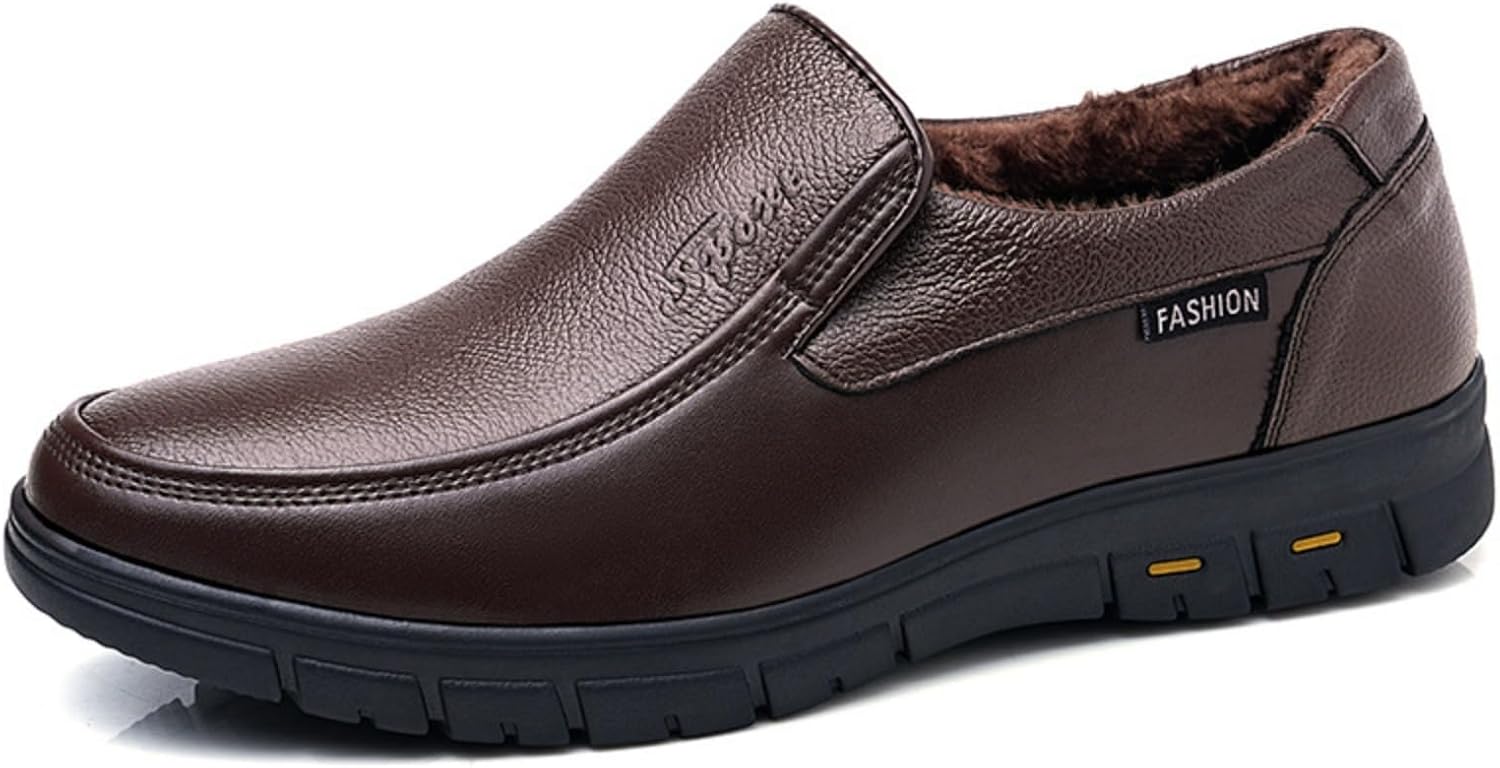 Мужские зимние утепленные кожаные кроссовки с меховой подкладкой Houdbdol, коричневый
Мужские зимние утепленные кожаные кроссовки с меховой подкладкой Houdbdol, коричневый