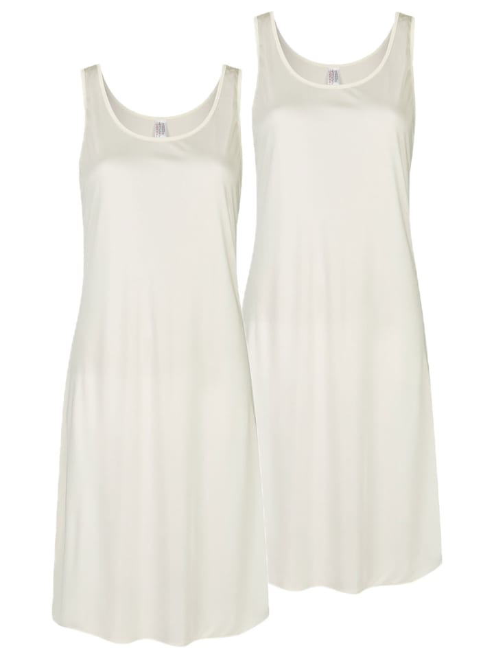 Nina von C. Комплект из двух платьев-комбинаций, длина 90 см, цвет шампанское
Nina von C. Комплект из двух платьев-комбинаций, длина 90 см, цвет шампанское