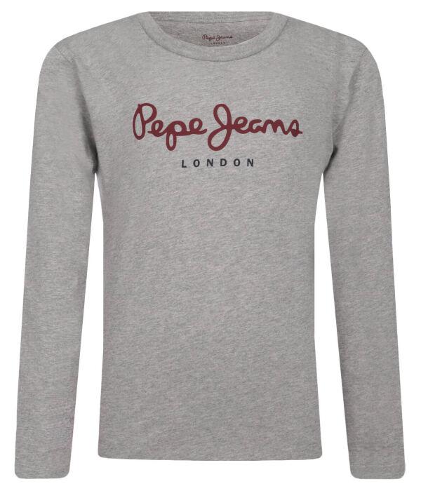 Лонгслив детский Pepe Jeans London с логотипом бренда, серый
Лонгслив детский Pepe Jeans London с логотипом бренда, серый