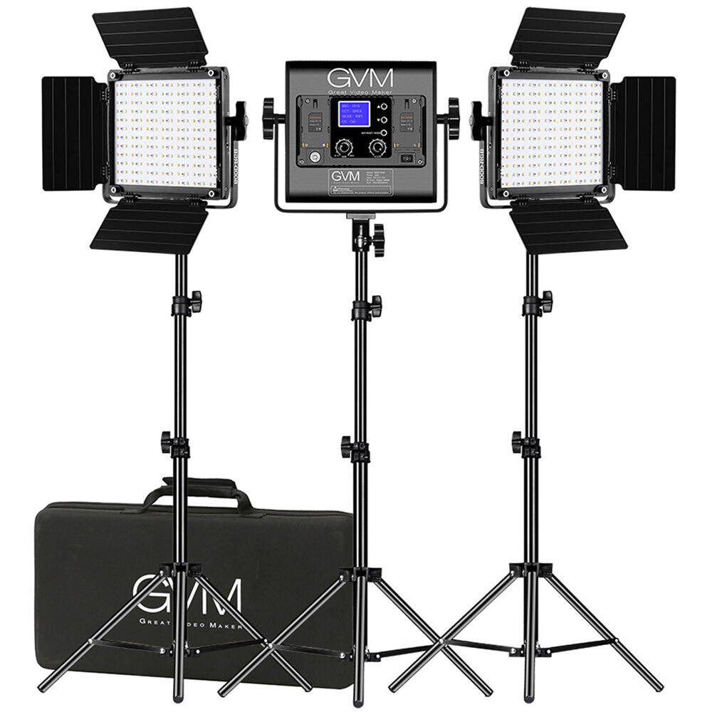 Светодиодная панель GVM 800D-RGB (комплект из 3 ламп)
Светодиодная панель GVM 800D-RGB (комплект из 3 ламп)
