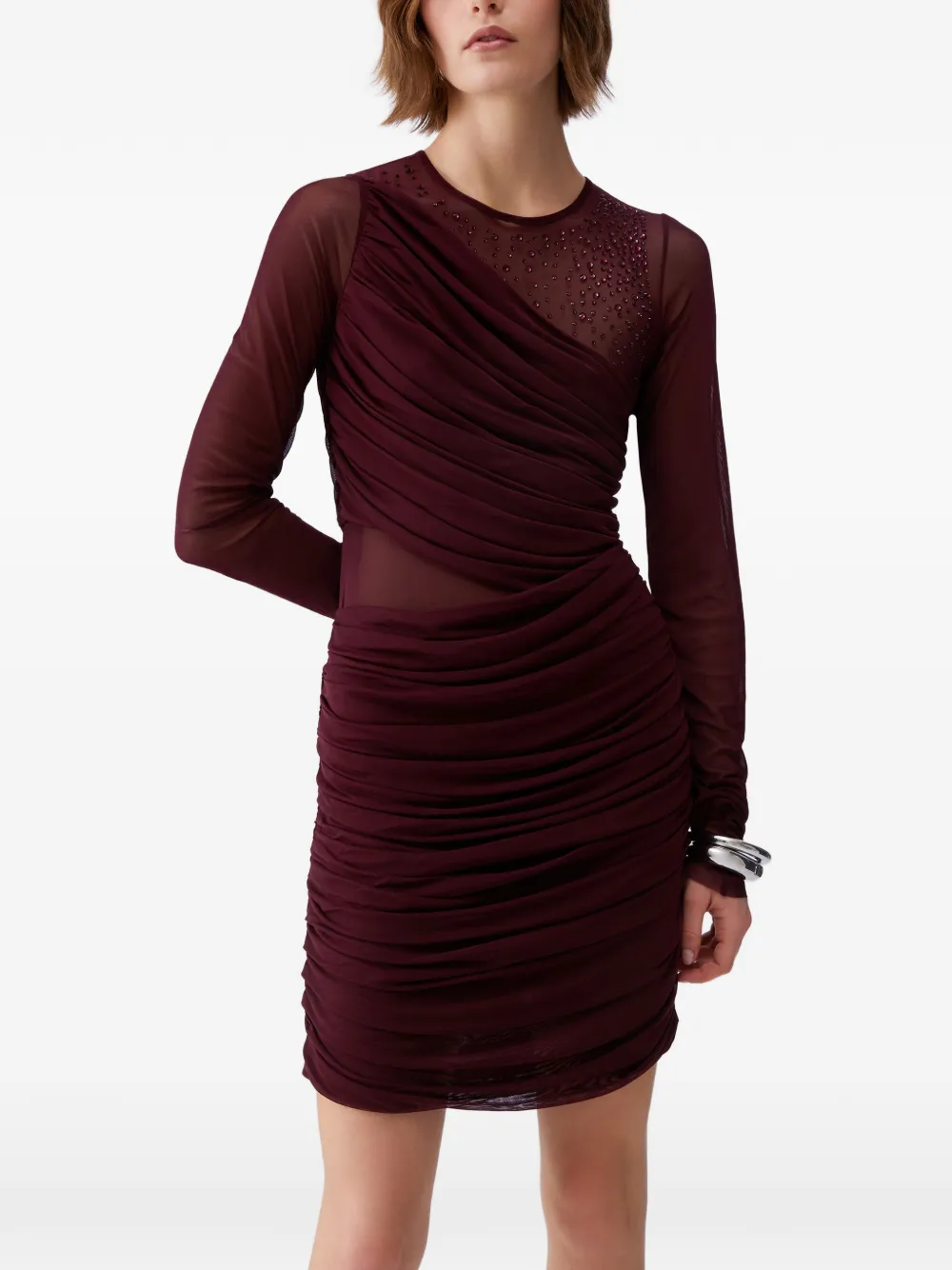 Платье из тюля с вышивкой драгоценными камнями Liu Jo, красный
Платье из тюля с вышивкой драгоценными камнями Liu Jo, красный