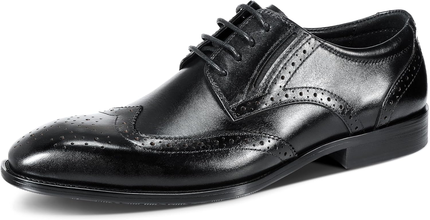 Мужские оксфорды YFFUSHI Классические кожаные туфли с крыльями и шнуровкой Современные формальные туфли, черный
Мужские оксфорды YFFUSHI Классические кожаные туфли с крыльями и шнуровкой Современные формальные туфли, черный