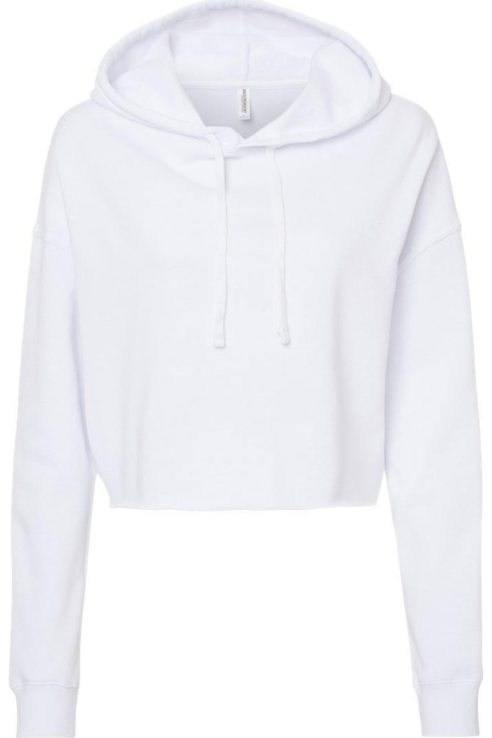 Independent Trading Co. Женская легкая укороченная толстовка с капюшоном, белый
Independent Trading Co. Женская легкая укороченная толстовка с капюшоном, белый