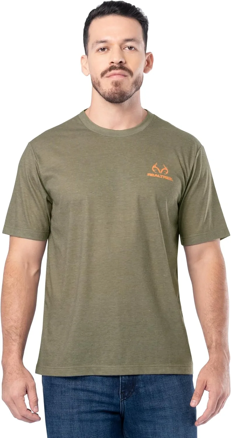 Realtree мужская футболка с коротким рукавом и принтом, влагоотводящая легкая для охоты и активного отдыха
Realtree мужская футболка с коротким рукавом и принтом, влагоотводящая легкая для охоты и активного отдыха