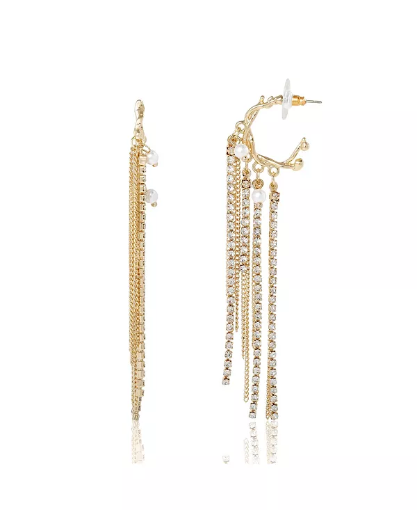 Серьги с кисточками в виде многослойных подвесок Bcbgeneration, gold/clear
Серьги с кисточками в виде многослойных подвесок Bcbgeneration, gold/clear