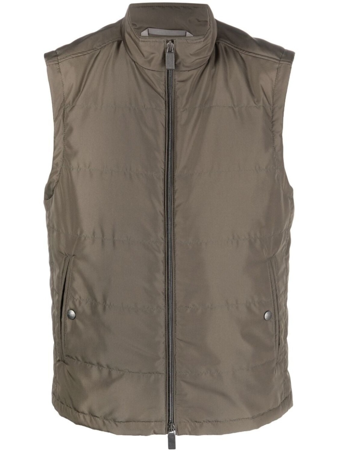 Canali жилет на молнии с высоким воротником, зеленый
Canali жилет на молнии с высоким воротником, зеленый