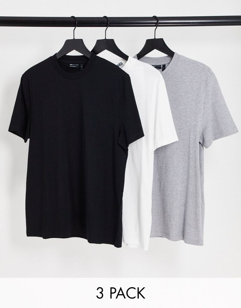 Комплект из 3 футболок с круглым вырезом ASOS DESIGN черного, белого и серого цвета
Комплект из 3 футболок с круглым вырезом ASOS DESIGN черного, белого и серого цвета