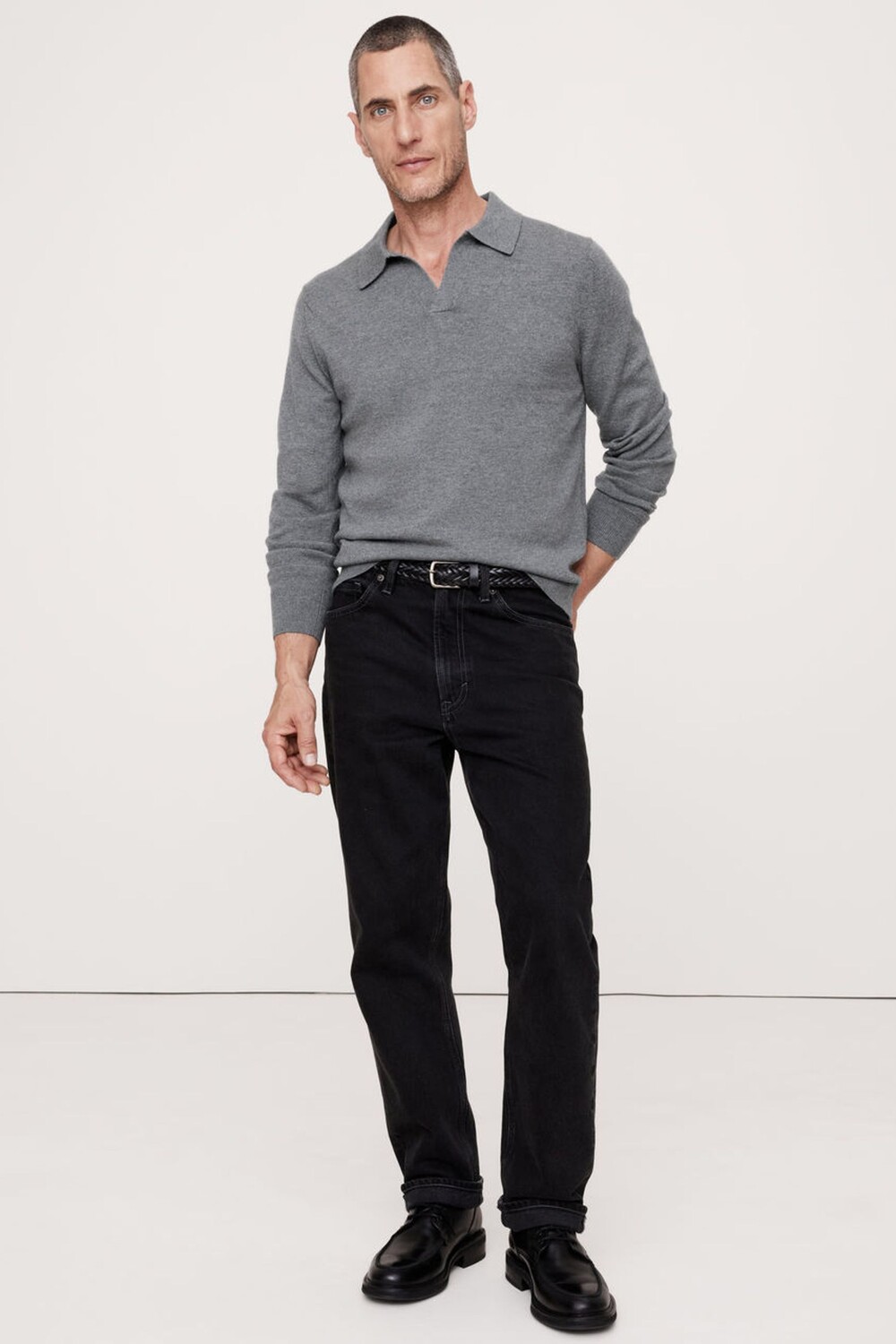 Итальянский свитер поло из мериносовой шерсти Banana Republic, серый
Итальянский свитер поло из мериносовой шерсти Banana Republic, серый