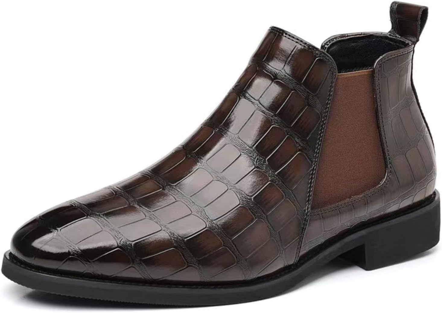 Мужские кожаные ковбойские ботинки с принтом под крокодила и аллигатора, короткие, на щиколотку, западного стиля, с носком J Niairke, коричневый
Мужские кожаные ковбойские ботинки с принтом под крокодила и аллигатора, короткие, на щиколотку, западного стиля, с носком J Niairke, коричневый