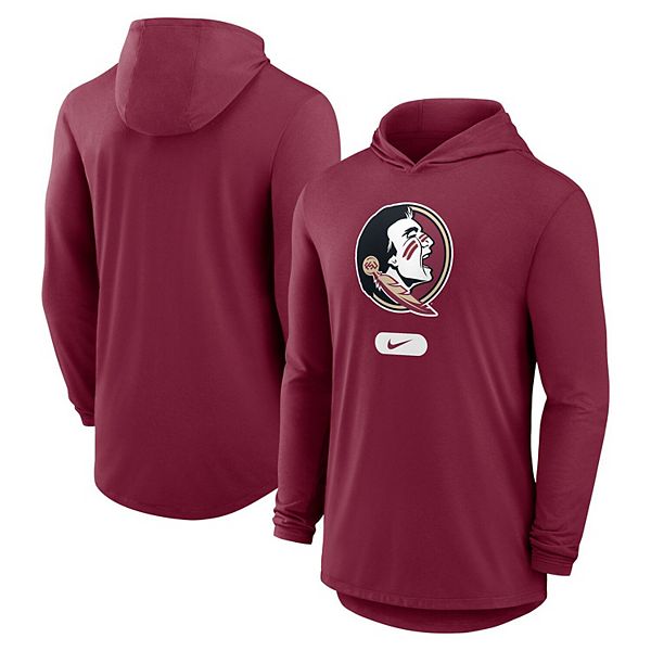 Мужская гранатовая футболка с длинным рукавом и капюшоном Florida State Seminoles Nike
Мужская гранатовая футболка с длинным рукавом и капюшоном Florida State Seminoles Nike