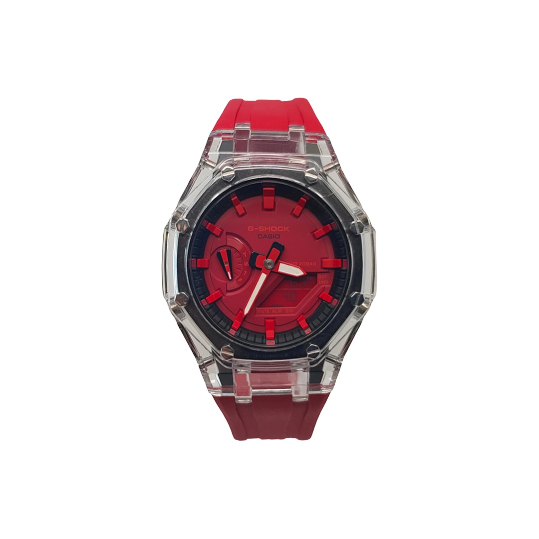CASIO Часы Men Liquid Crystal/Analog Dual Display Series Red Watch, Glacier Black Red 
CASIO Часы Men Liquid Crystal/Analog Dual Display Series Red Watch, Glacier Black Red