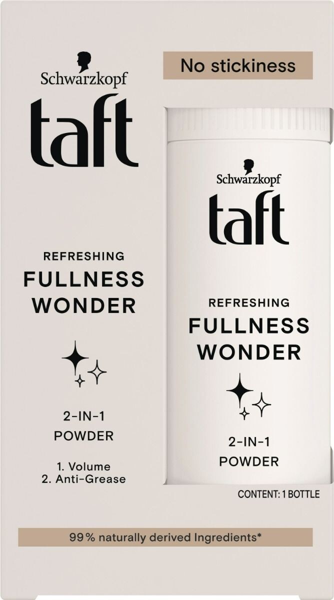 Порошок для волос Taft Fullness Wonder 2w1, 100 g
Порошок для волос Taft Fullness Wonder 2w1, 100 g