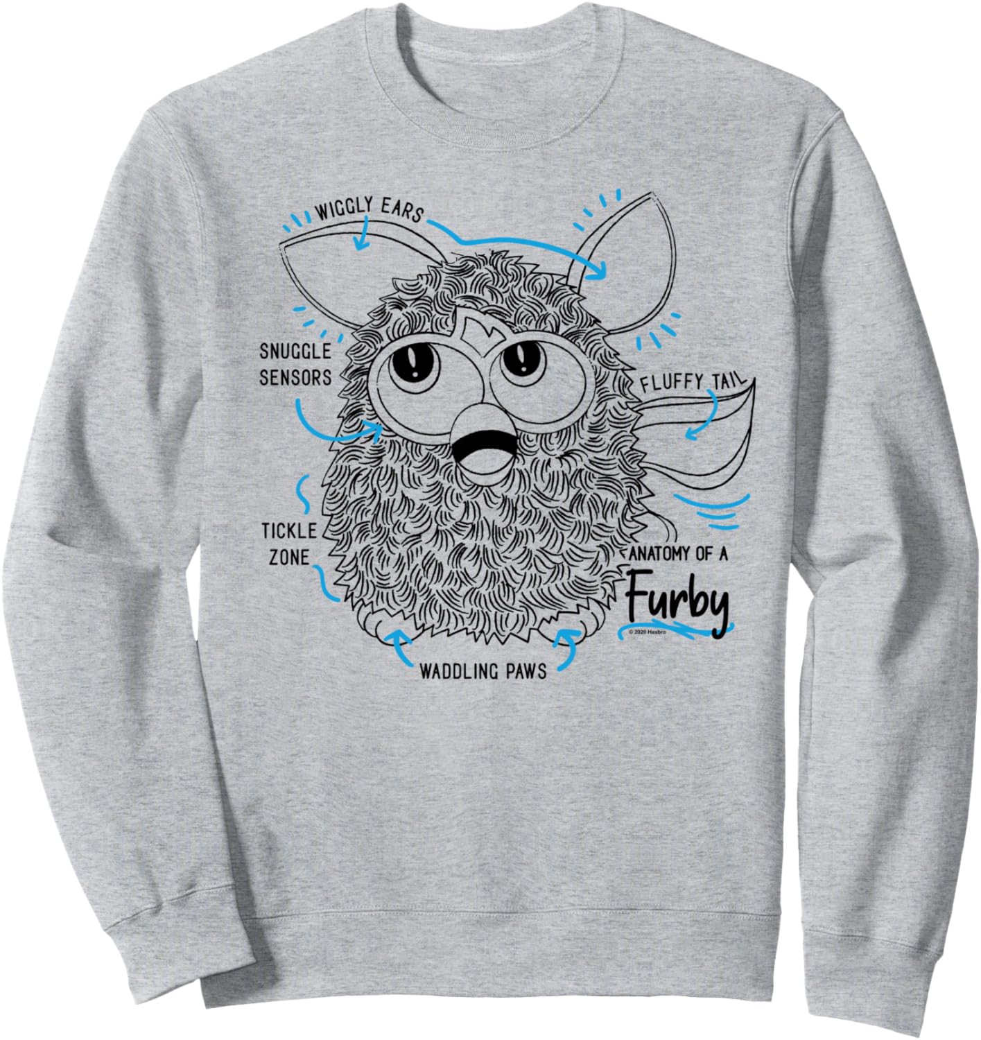 Анатомия Ферби. Ретро-схема из учебника. Толстовка Furby, серый
Анатомия Ферби. Ретро-схема из учебника. Толстовка Furby, серый