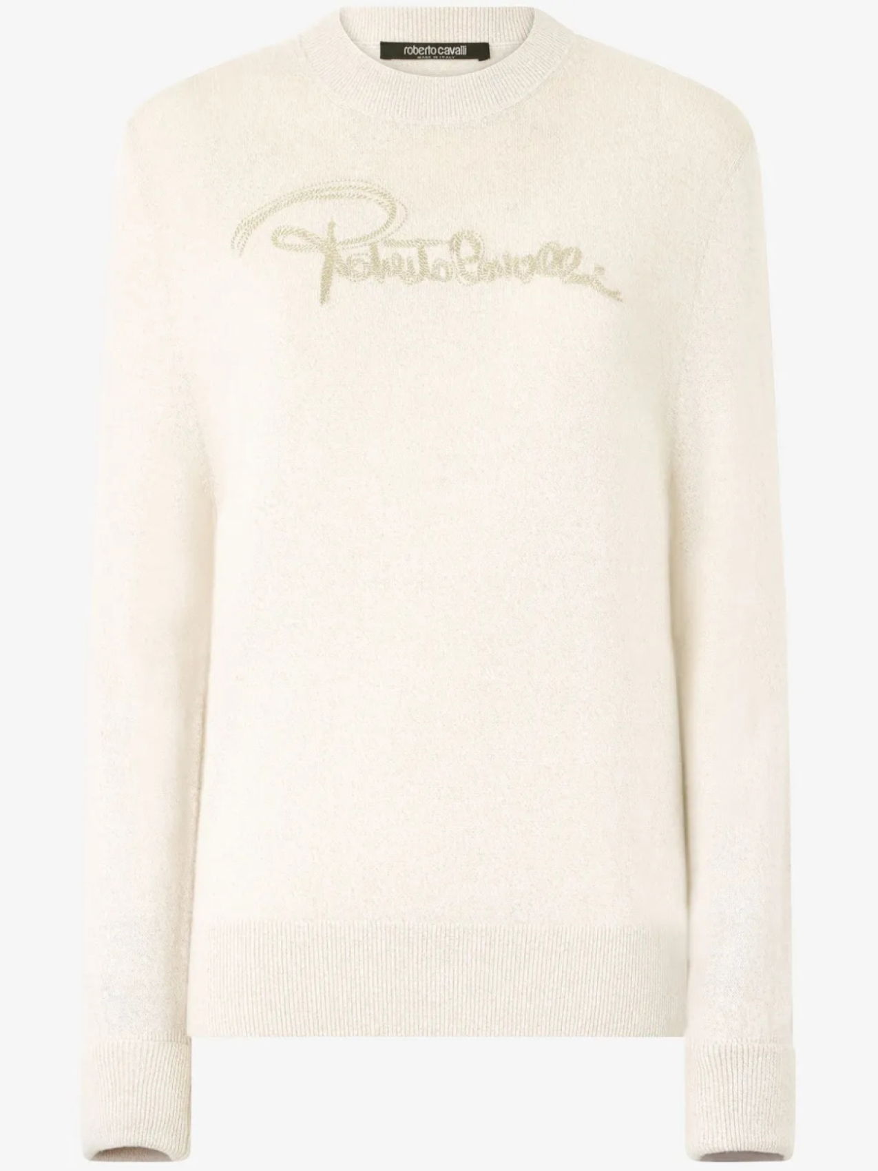 Свитер с вышитым логотипом Roberto Cavalli, нейтральный
Свитер с вышитым логотипом Roberto Cavalli, нейтральный