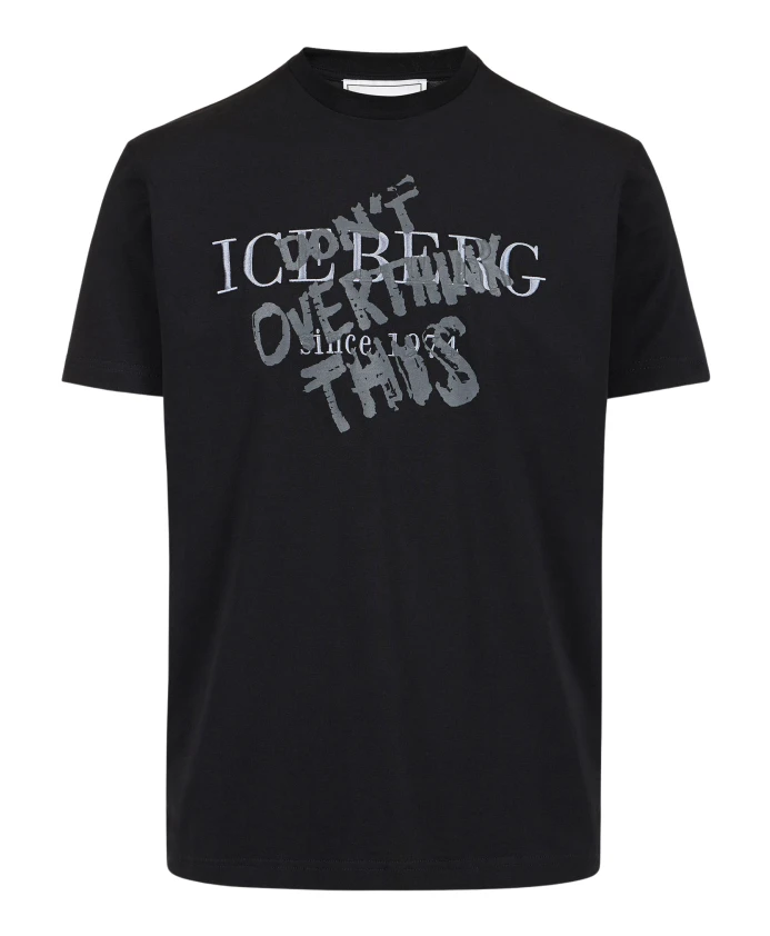 Классическая футболка из хлопкового трикотажа стандартного кроя. Iceberg, черный
Классическая футболка из хлопкового трикотажа стандартного кроя. Iceberg, черный