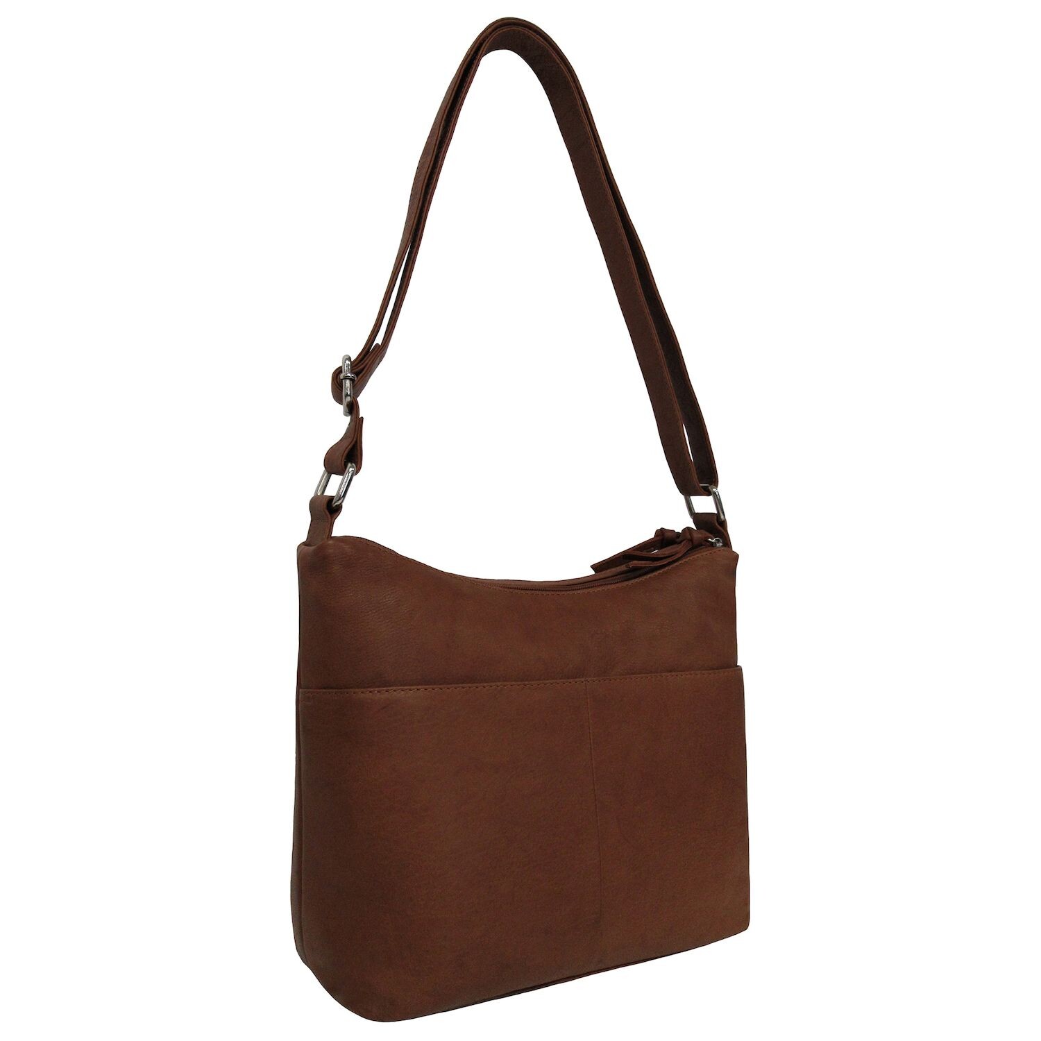 GAL Антикварная кожаная сумка на плечо с двойной молнией сверху GAL, бежевый 
GAL Антикварная кожаная сумка на плечо с двойной молнией сверху GAL, бежевый