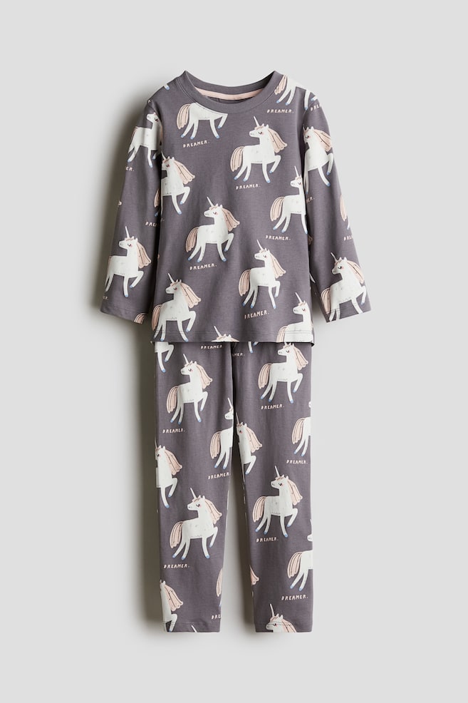 Пижама из хлопка с принтом H&M, мультиколор
Пижама из хлопка с принтом H&M, мультиколор