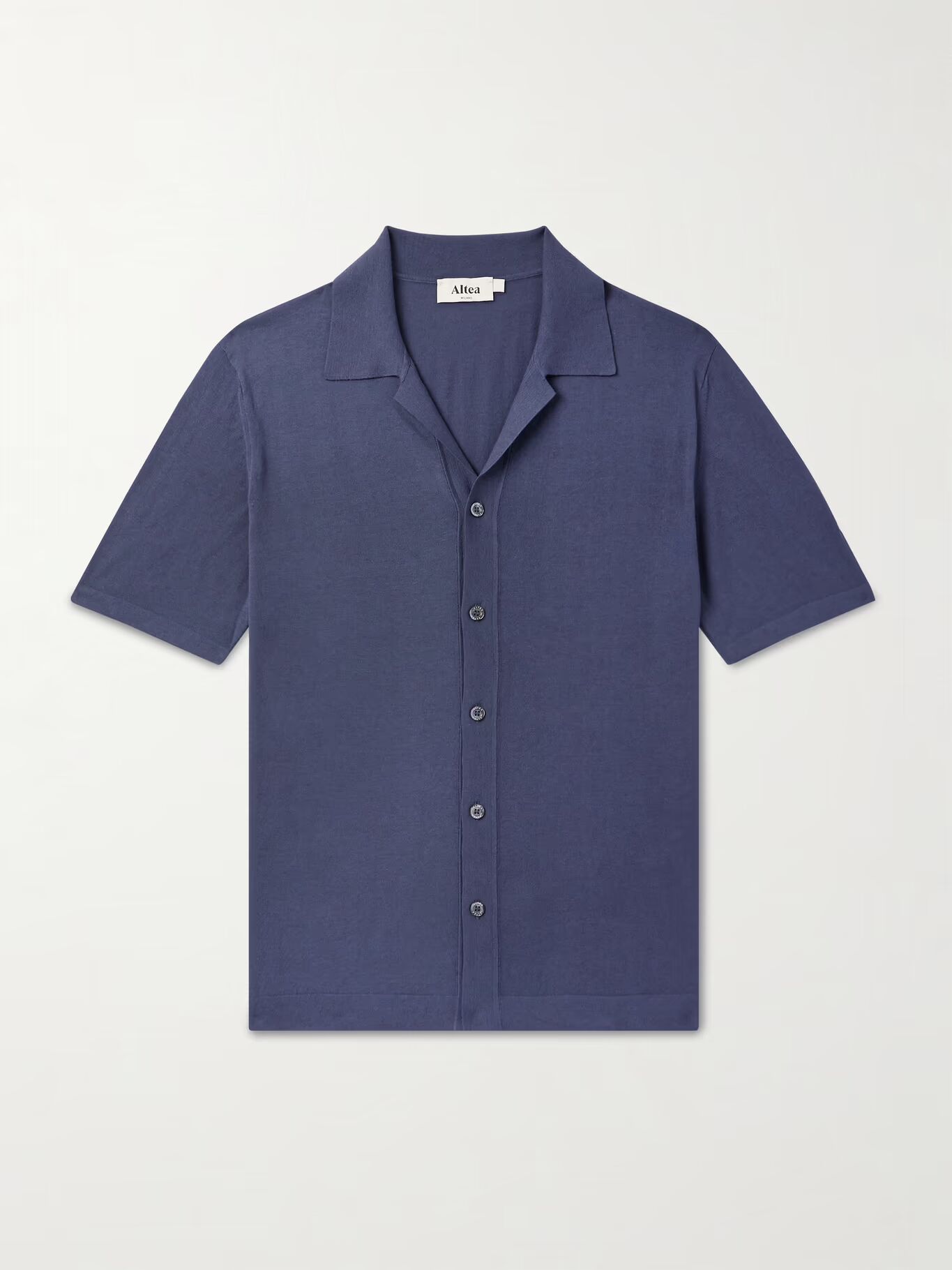 Рубашка из хлопка с воротником-стойкой ALTEA, синий
Рубашка из хлопка с воротником-стойкой ALTEA, синий