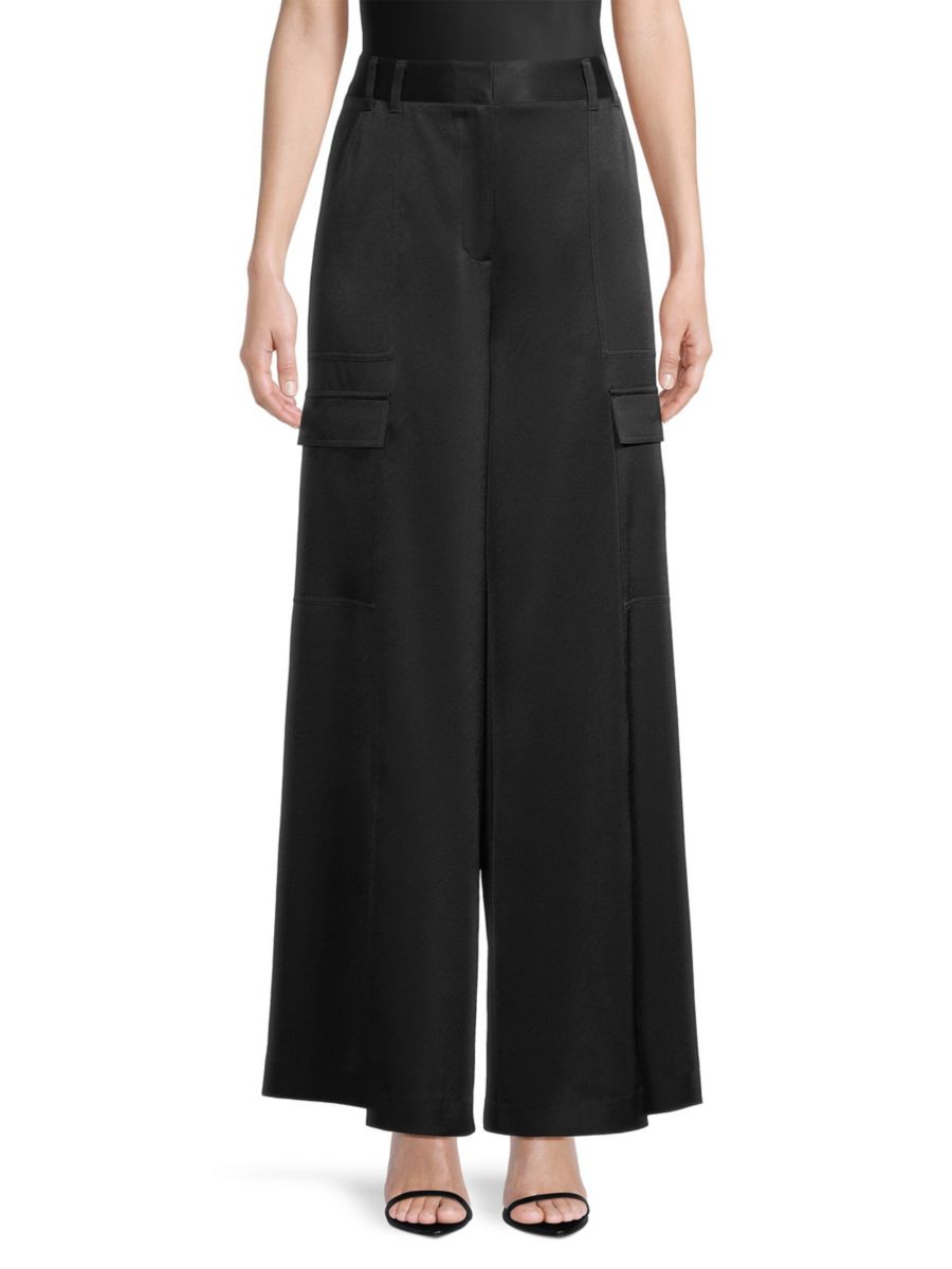 Брюки-карго Parker из атласного крепа Kobi Halperin, черный
Брюки-карго Parker из атласного крепа Kobi Halperin, черный