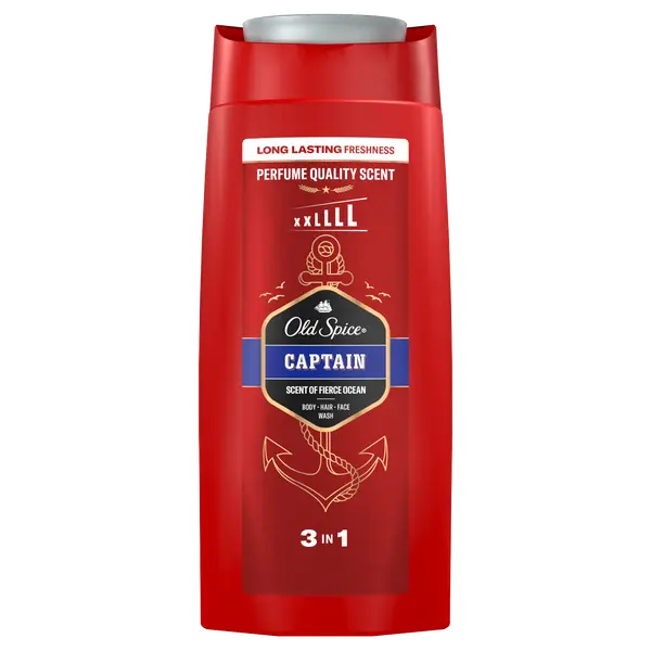Гель для душа и шампунь для волос 3в1, 675 мл Old Spice Captain
Гель для душа и шампунь для волос 3в1, 675 мл Old Spice Captain
