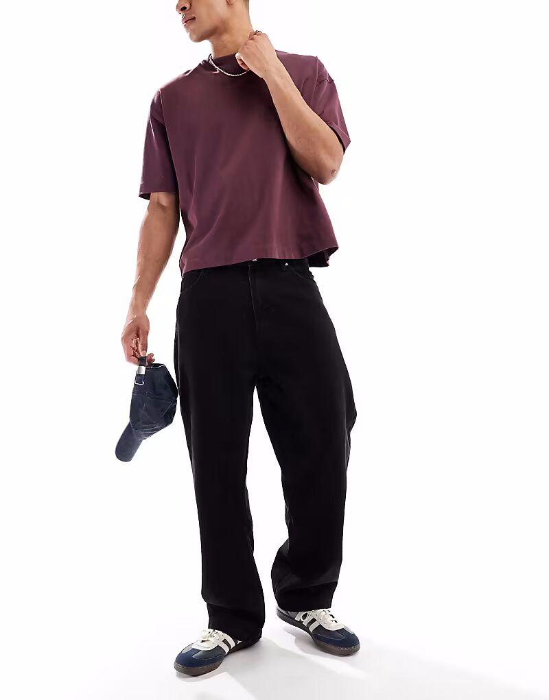 Джинсы Bershka свободного кроя черного цвета
Джинсы Bershka свободного кроя черного цвета