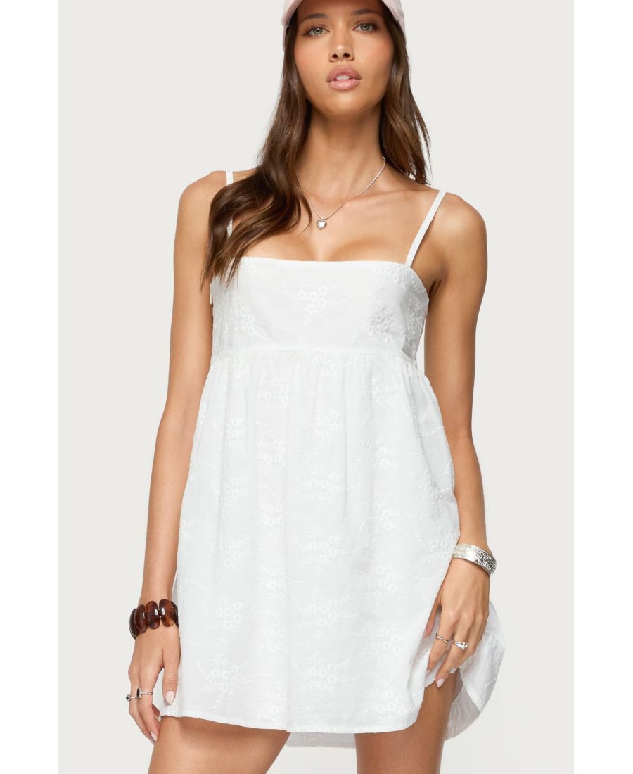 Женское мини-платье Winifred Eyelet Babydoll Edikted, White
Женское мини-платье Winifred Eyelet Babydoll Edikted, White