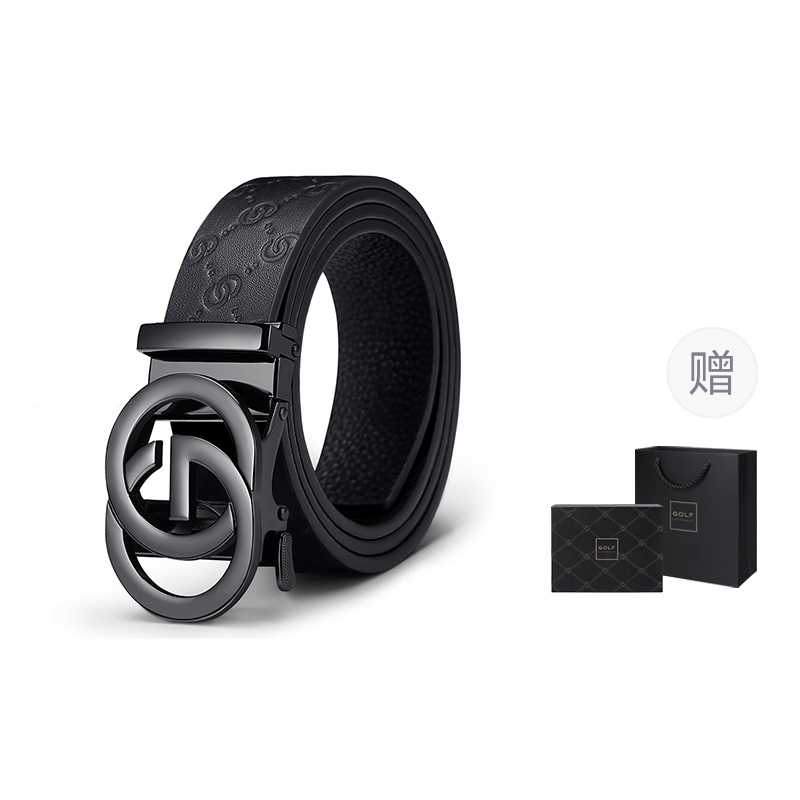 GOLF Ремень из натуральной кожи с автоматической пряжкой, Gunmetal (Upgraded Gift Box Sets)
GOLF Ремень из натуральной кожи с автоматической пряжкой, Gunmetal (Upgraded Gift Box Sets)